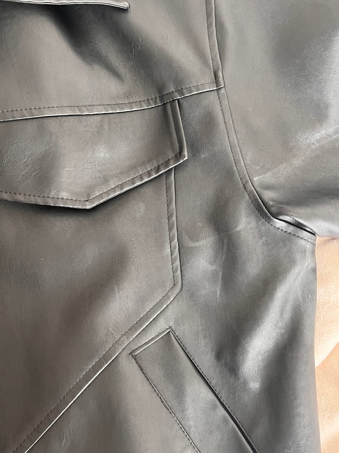 릿킴 레더자켓 블랙 상품이미지7