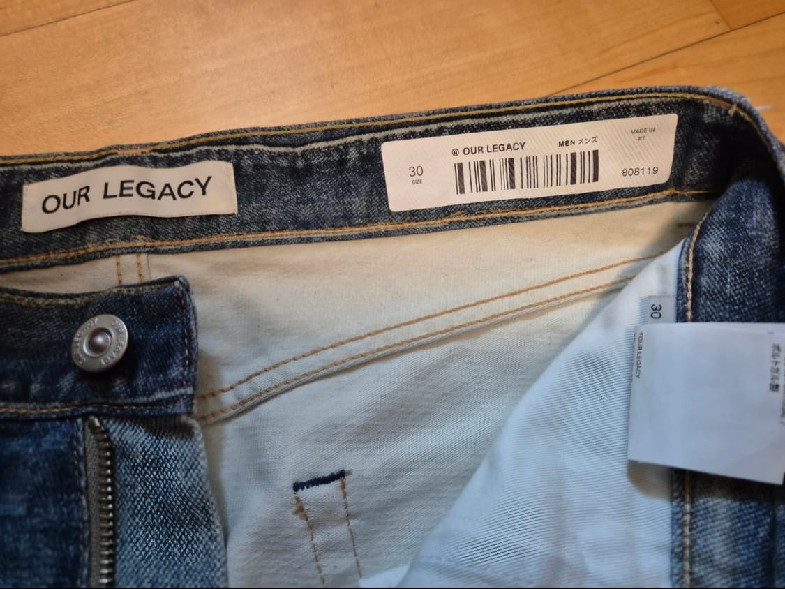 아워레가시 써드컷 프린트데님 30사이즈 상품이미지3