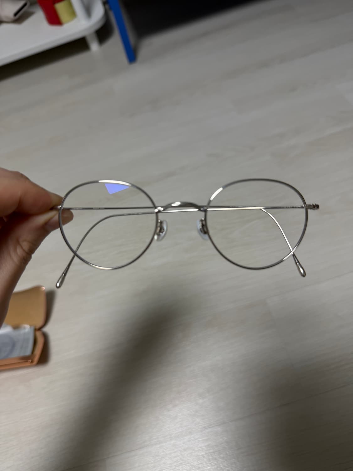 텐아이반 No.3(47) c.1s 유광실버 티타늄 안경테 상품이미지5