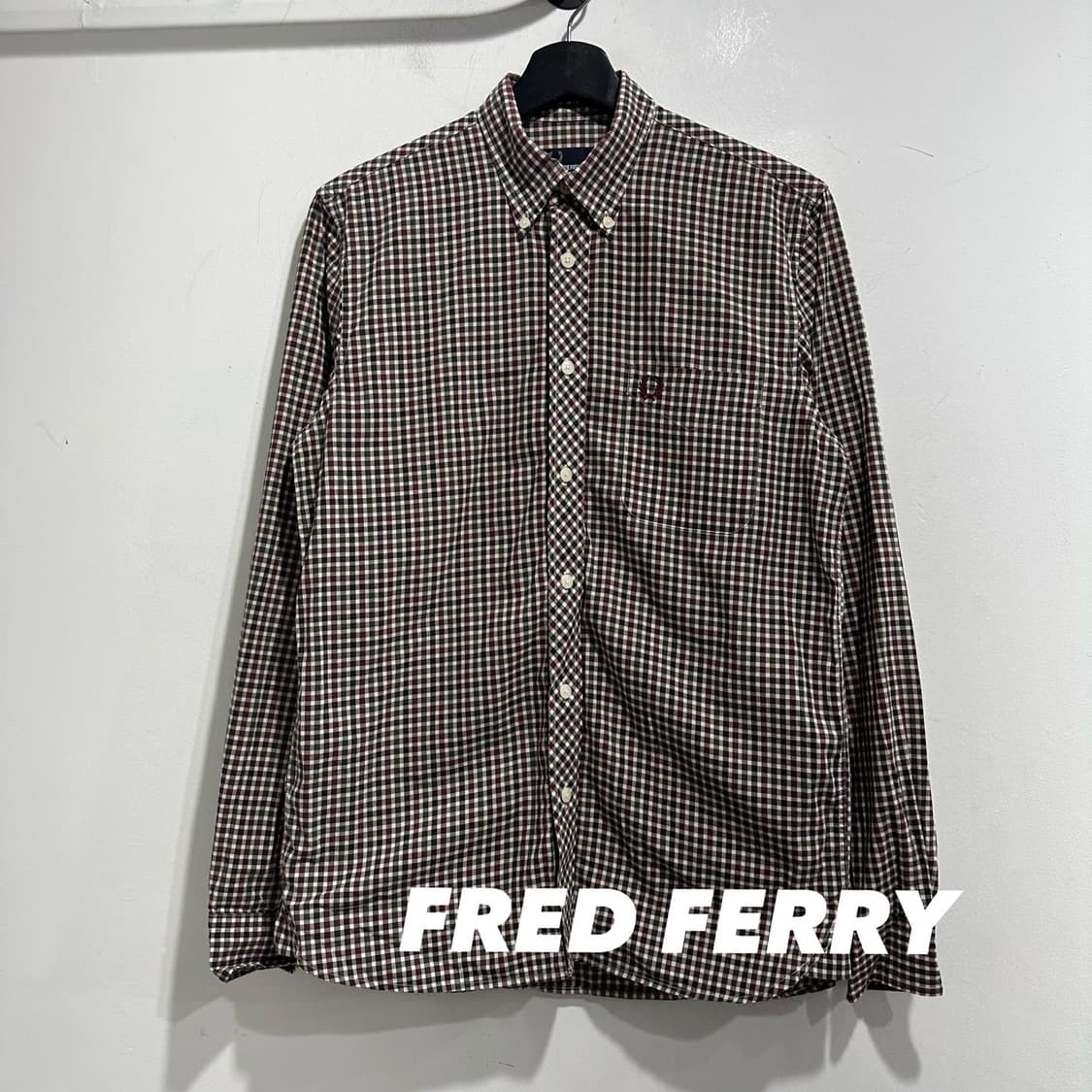 프레드페리 워크 체크셔츠 상품이미지1