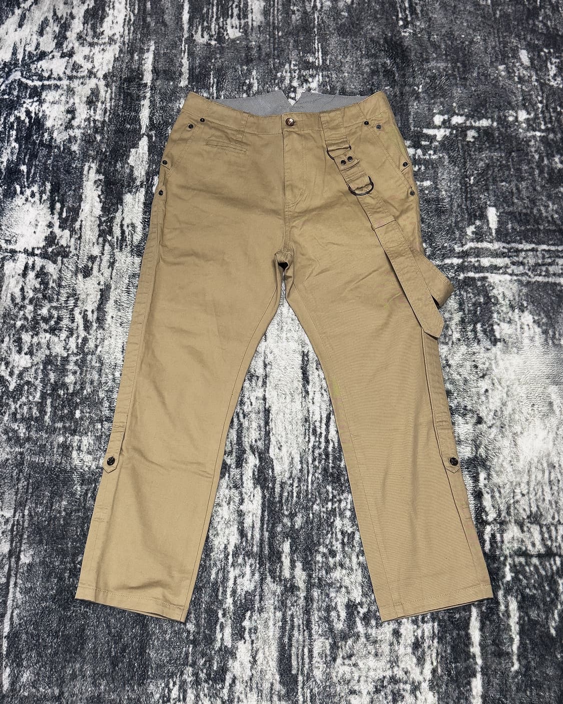 {Unknown} Belted Utility Chino Trousers  상품이미지1