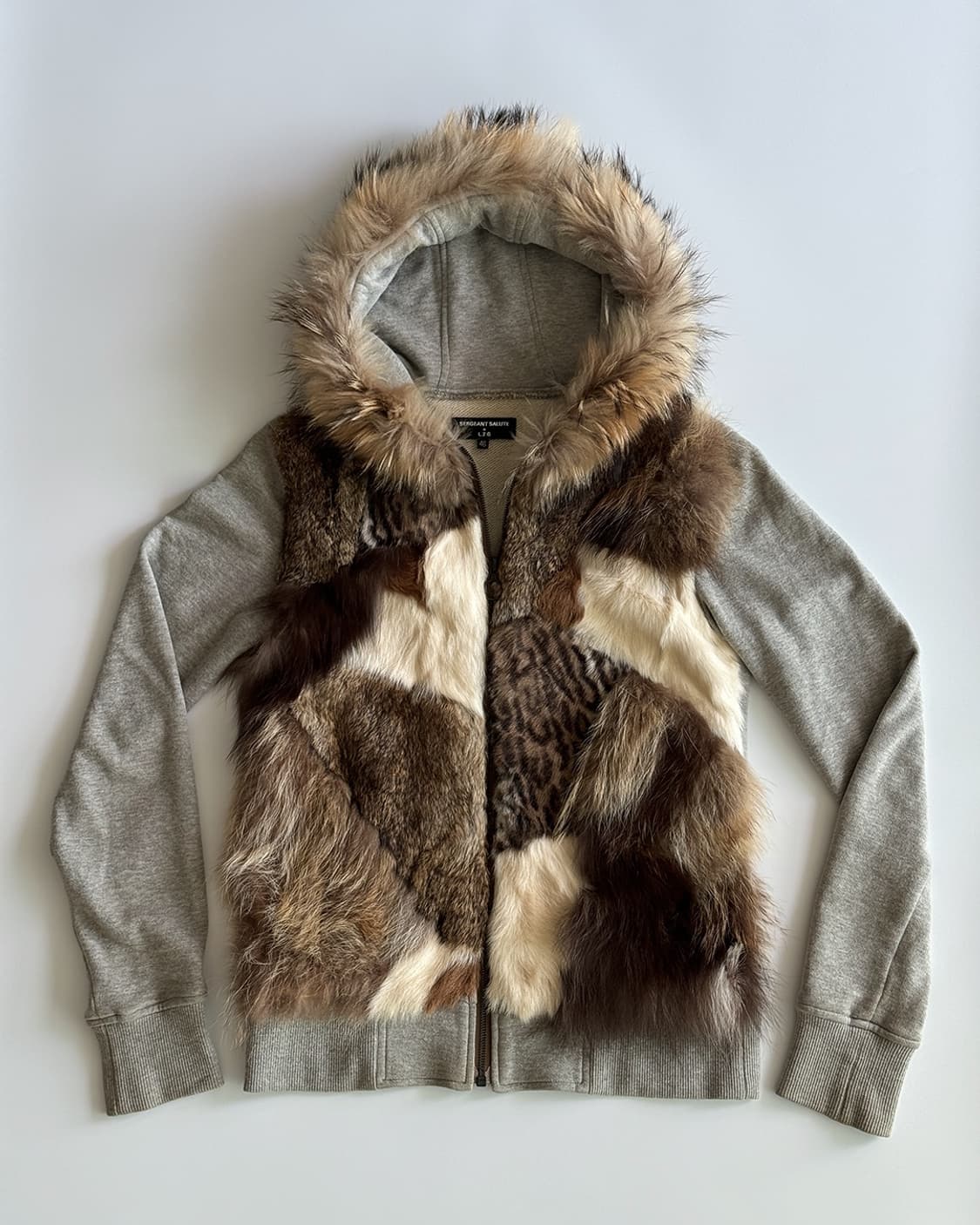 SERGEANT SALUTE Fur Zip-up Hoodie 상품이미지7