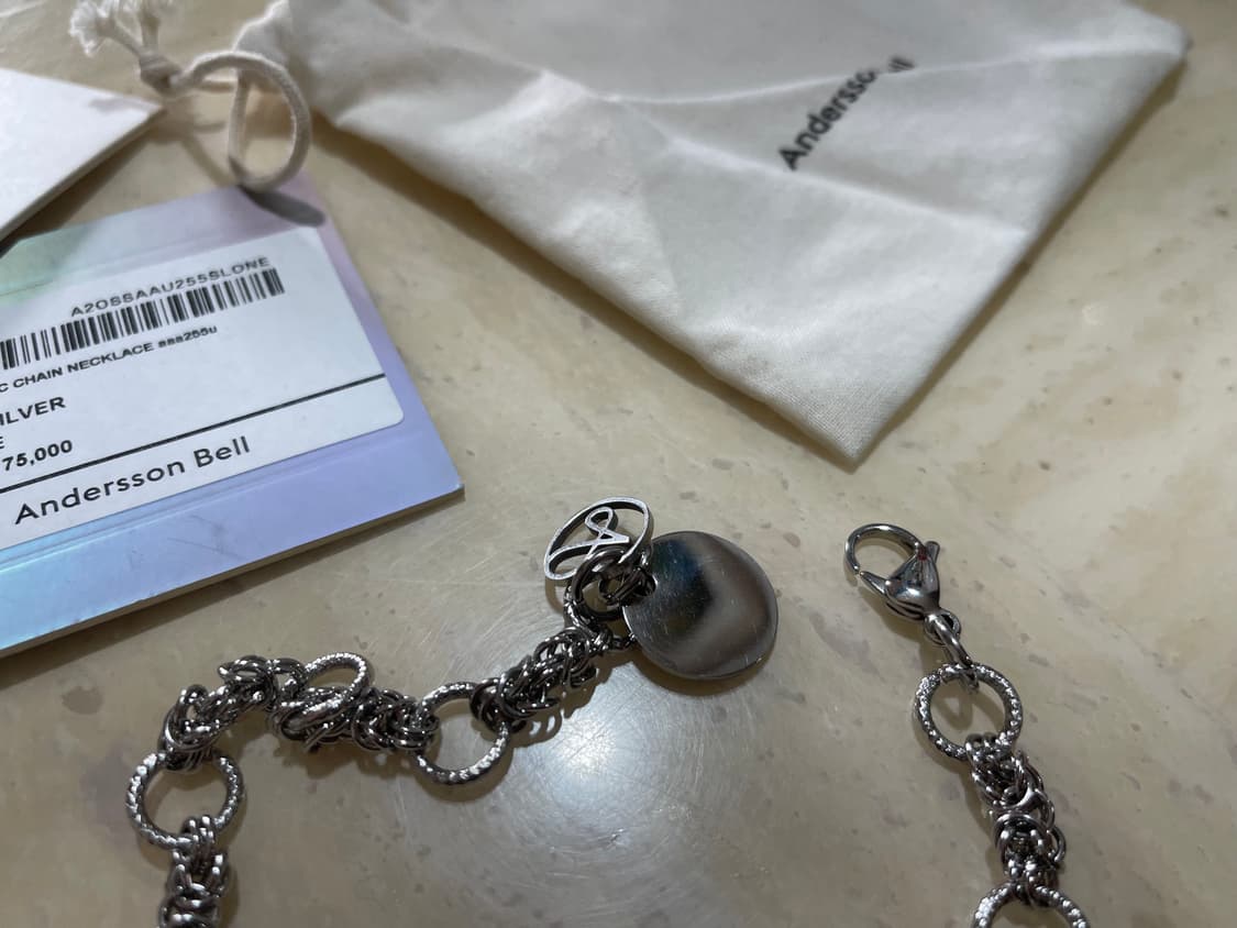 앤더슨벨 고딕체인 목걸이 써지컬스틸 상품이미지2