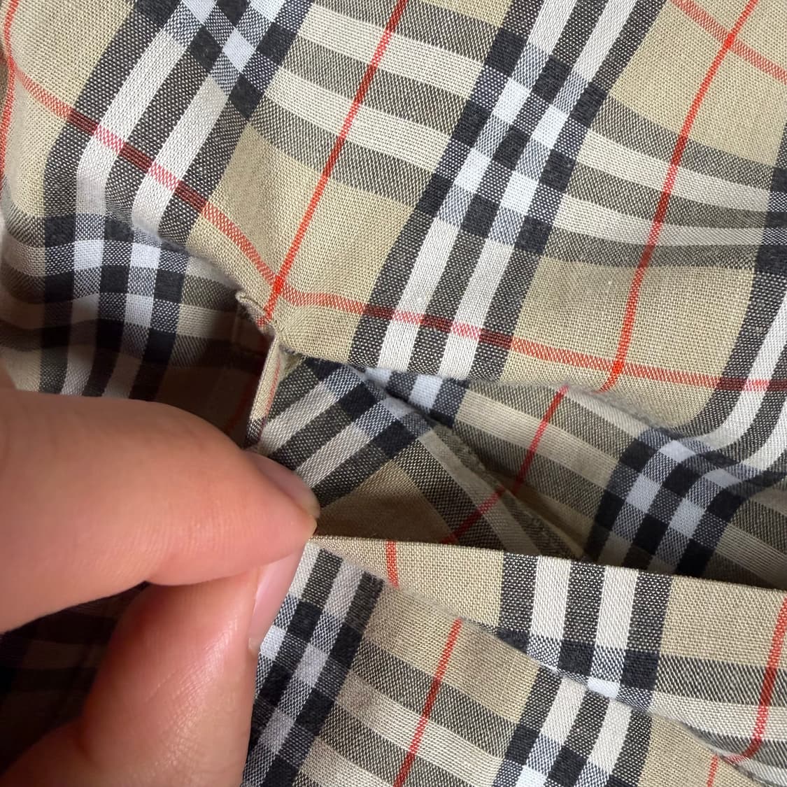 90s Burberrys 버버리 노바체크 반팔 셔츠 상품이미지3