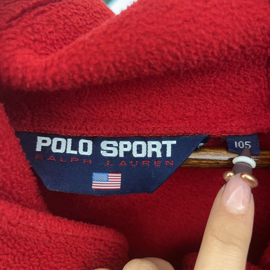 폴로 랄프로렌 스포츠 레트로 배색 오버핏 후리스 105 C07683 상품이미지5