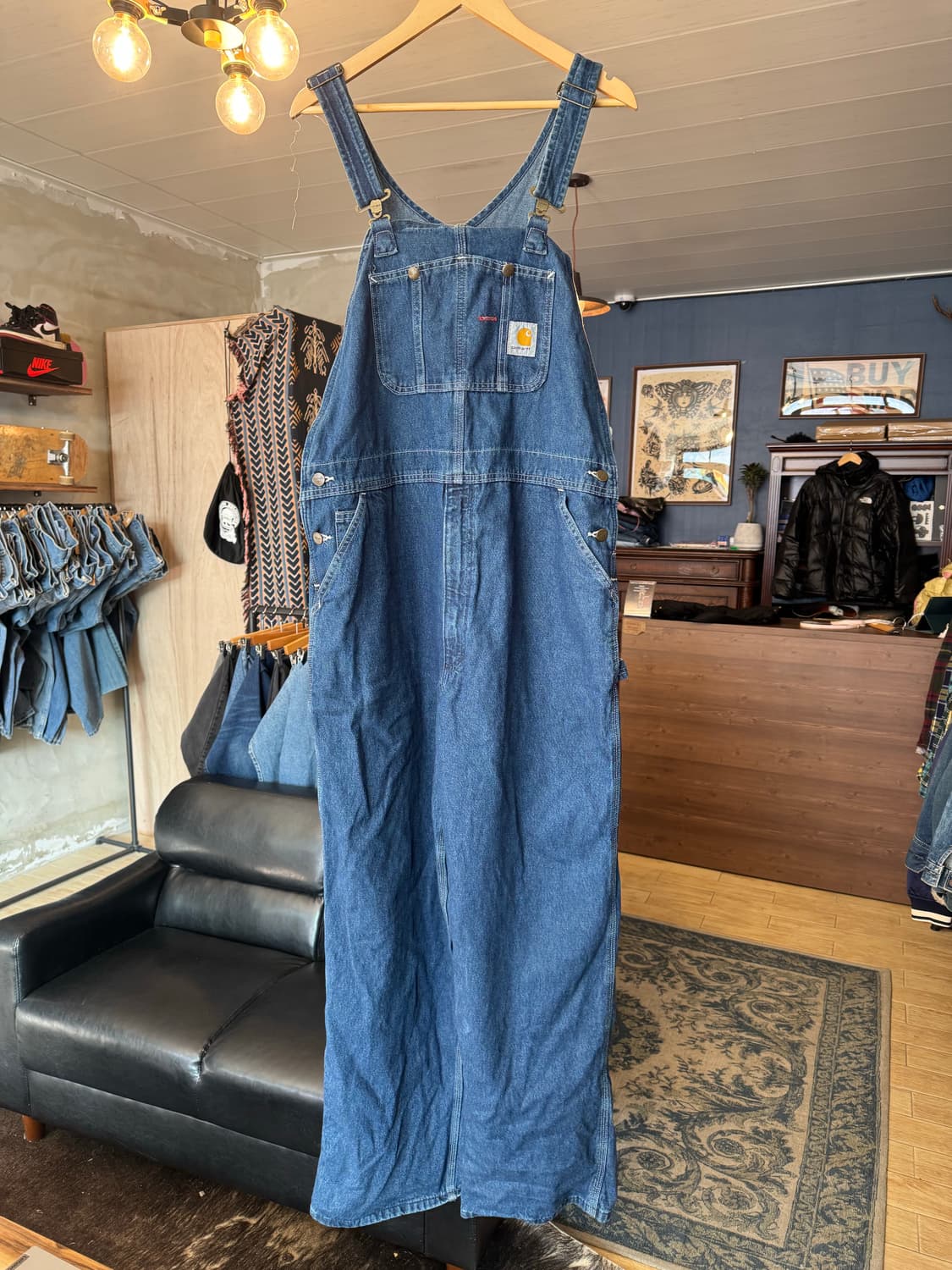 칼하트 오버롤 멜빵 데님 40x32 상품이미지2