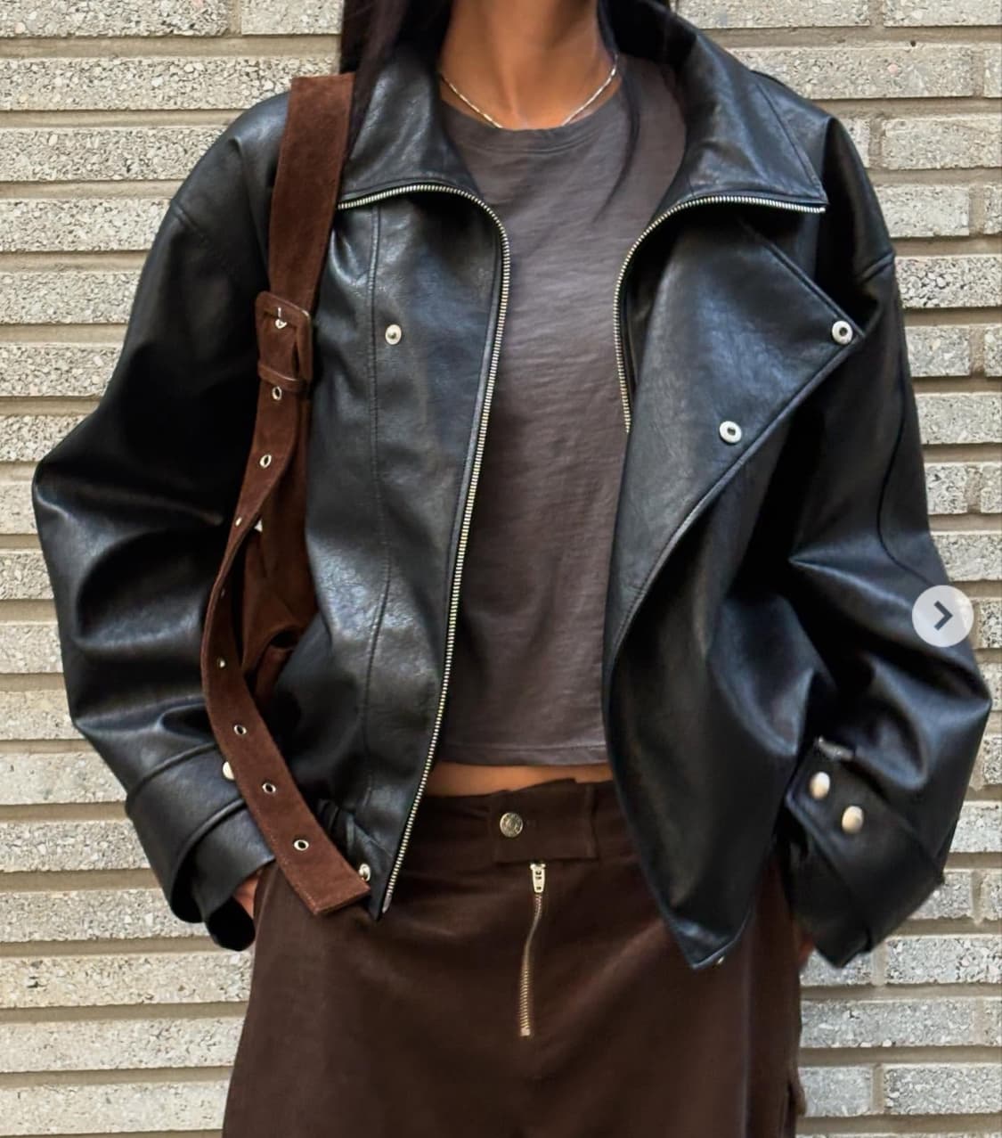 다이닛 25fw  레더 봄버 자켓 블랙 새상품 상품이미지2