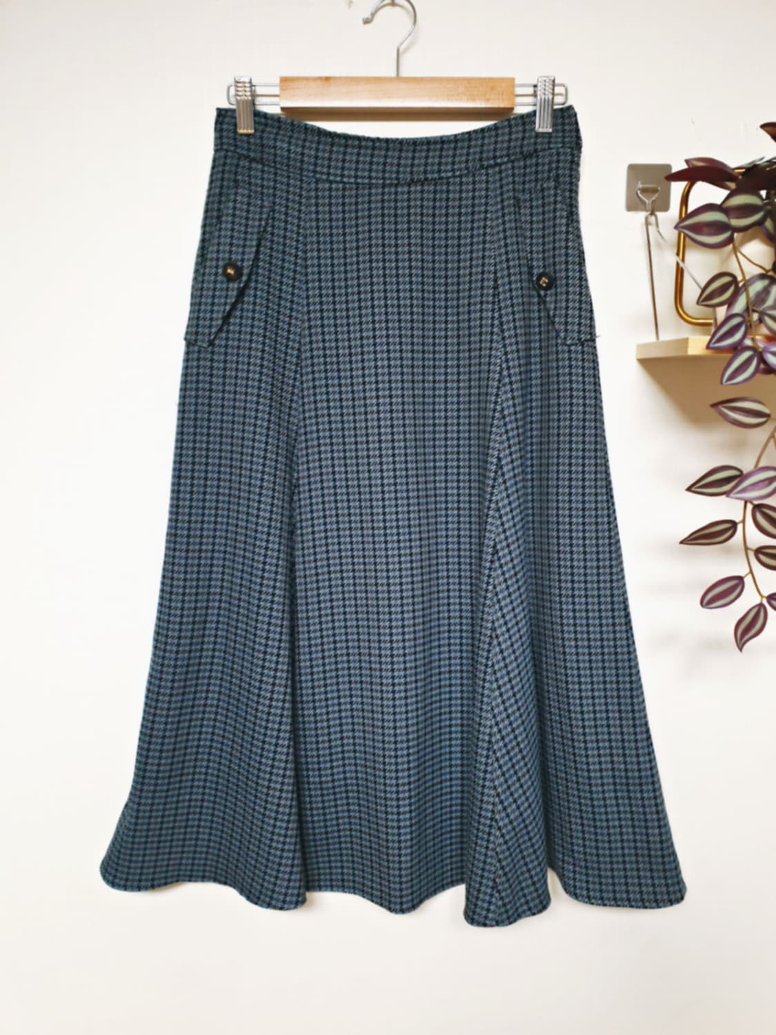 세루티 22fw A라인 롱스커트 55 블루 상품이미지1