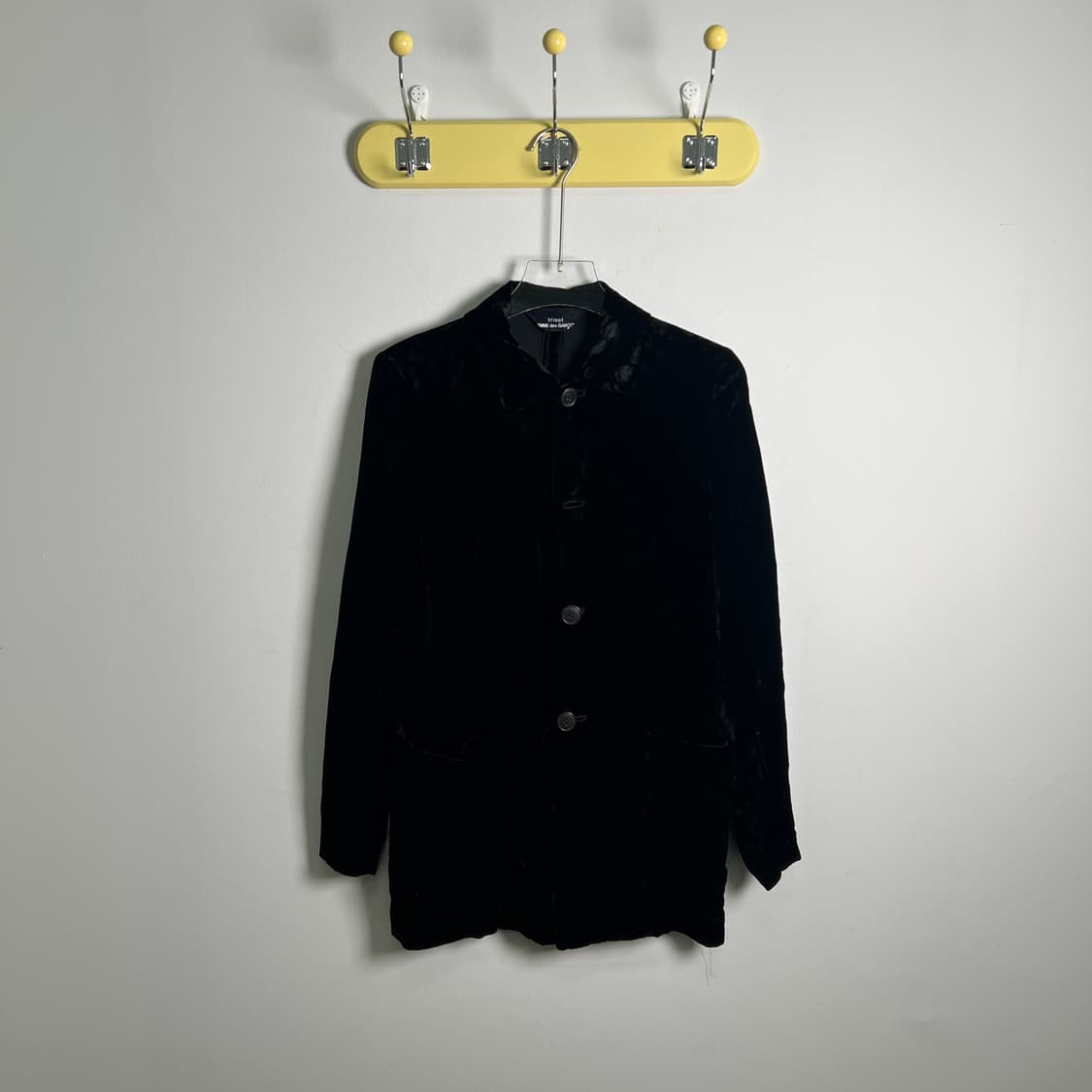 CDG 꼼데가르송 트리콧 블랙 벨벳 자켓  상품이미지1