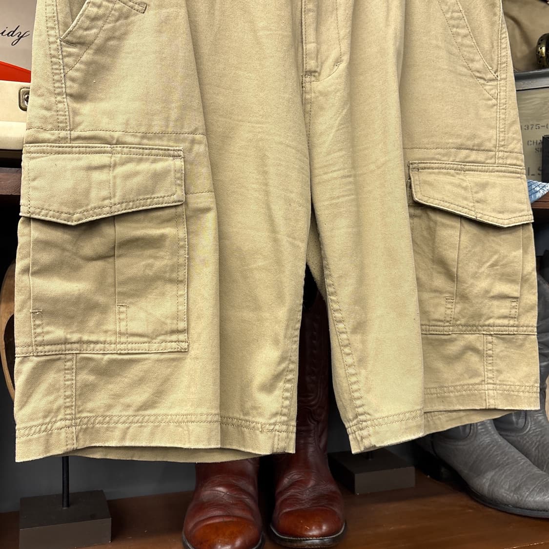 00s 리바이스 블랭크R탭 루즈 스트레이트 카고 하프팬츠 N1113   상품이미지4