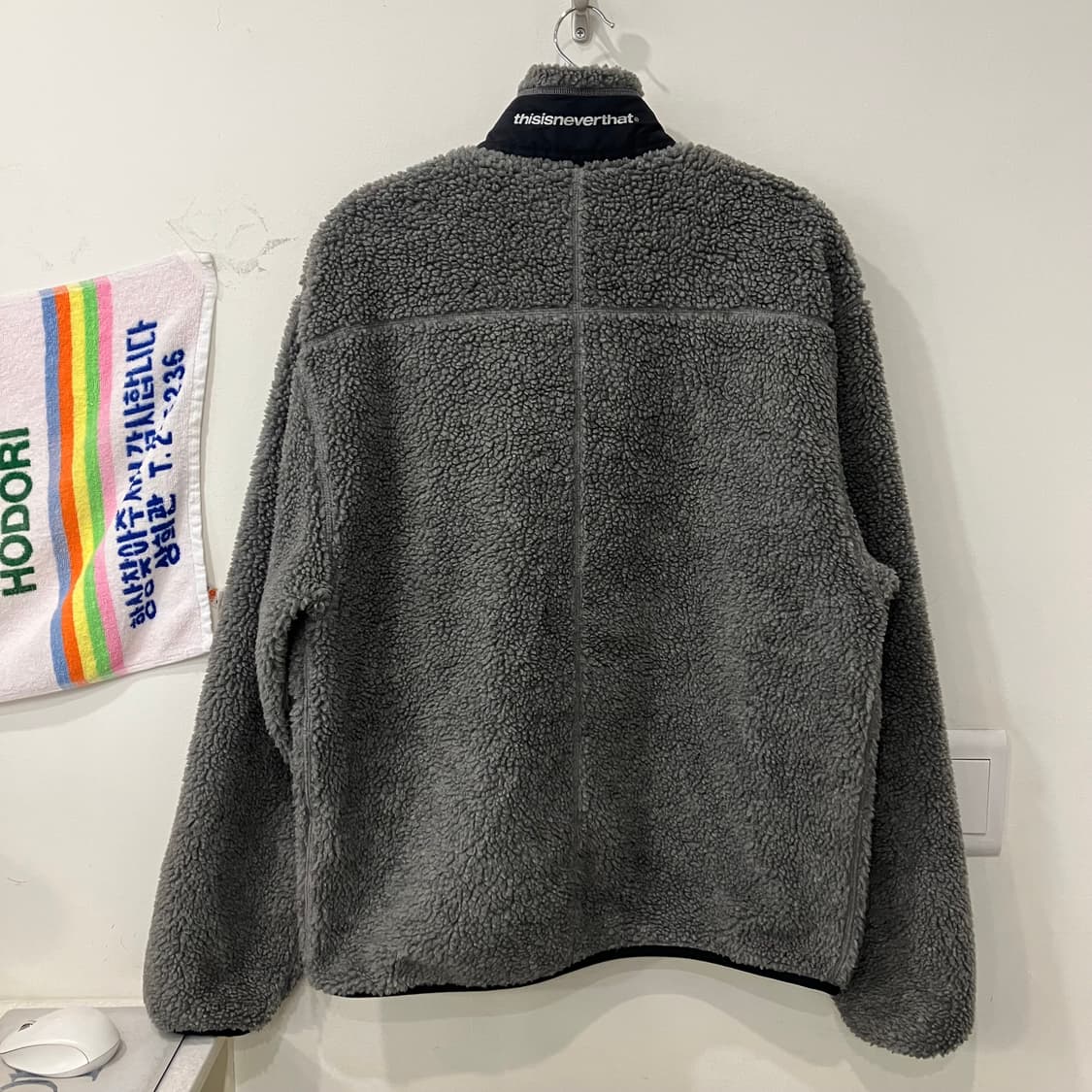 384 디스이즈네버댓 플리스 후리스 자켓 그레이 상품이미지2