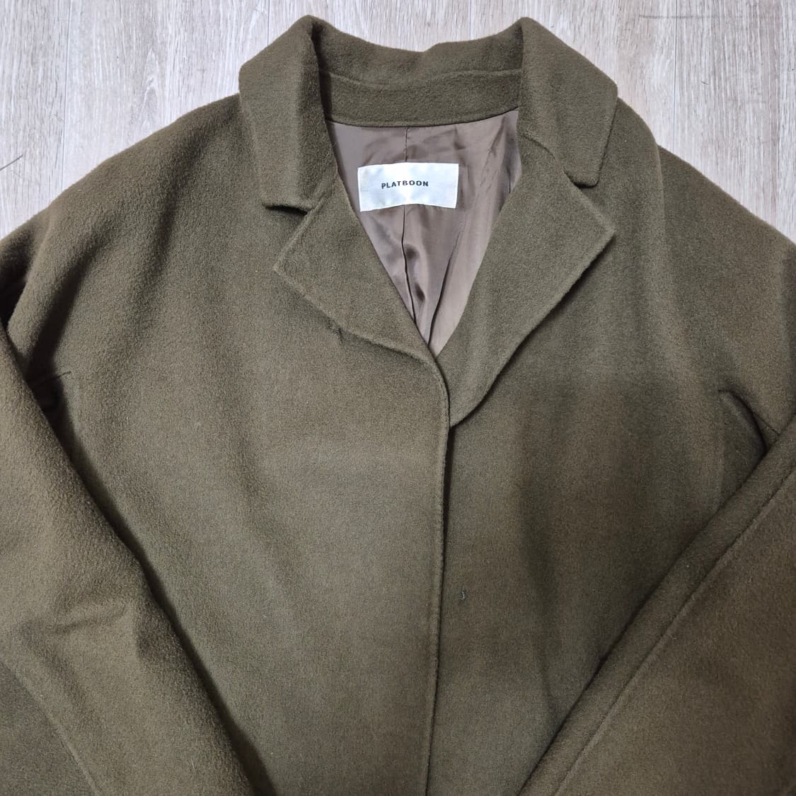 PLATBOON 핸드메이드 울 코트 F(FREE) 상품이미지2