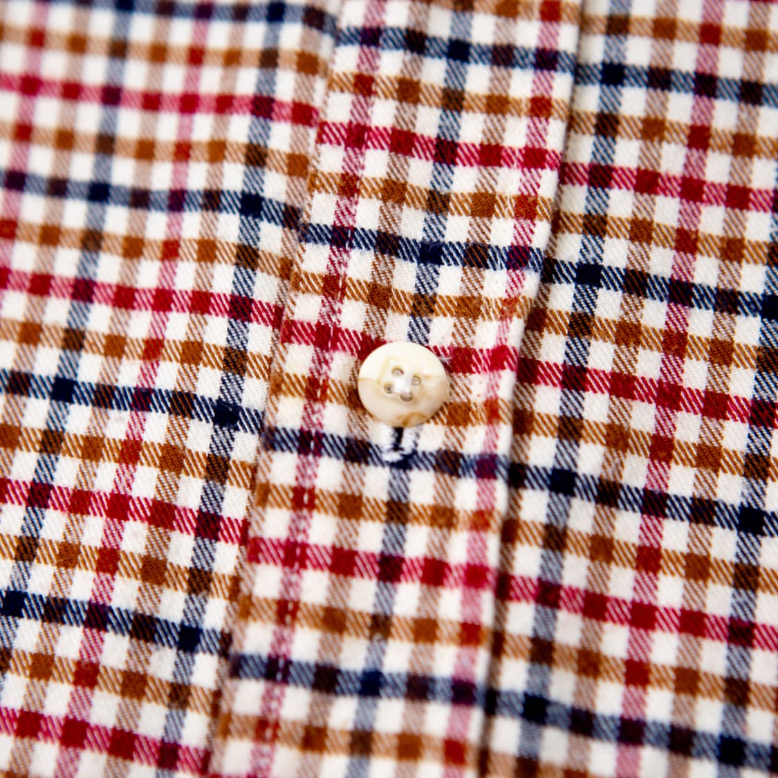 80s 엘엘빈 깅엄 체크 코튼 셔츠 [Made in USA] 상품이미지4