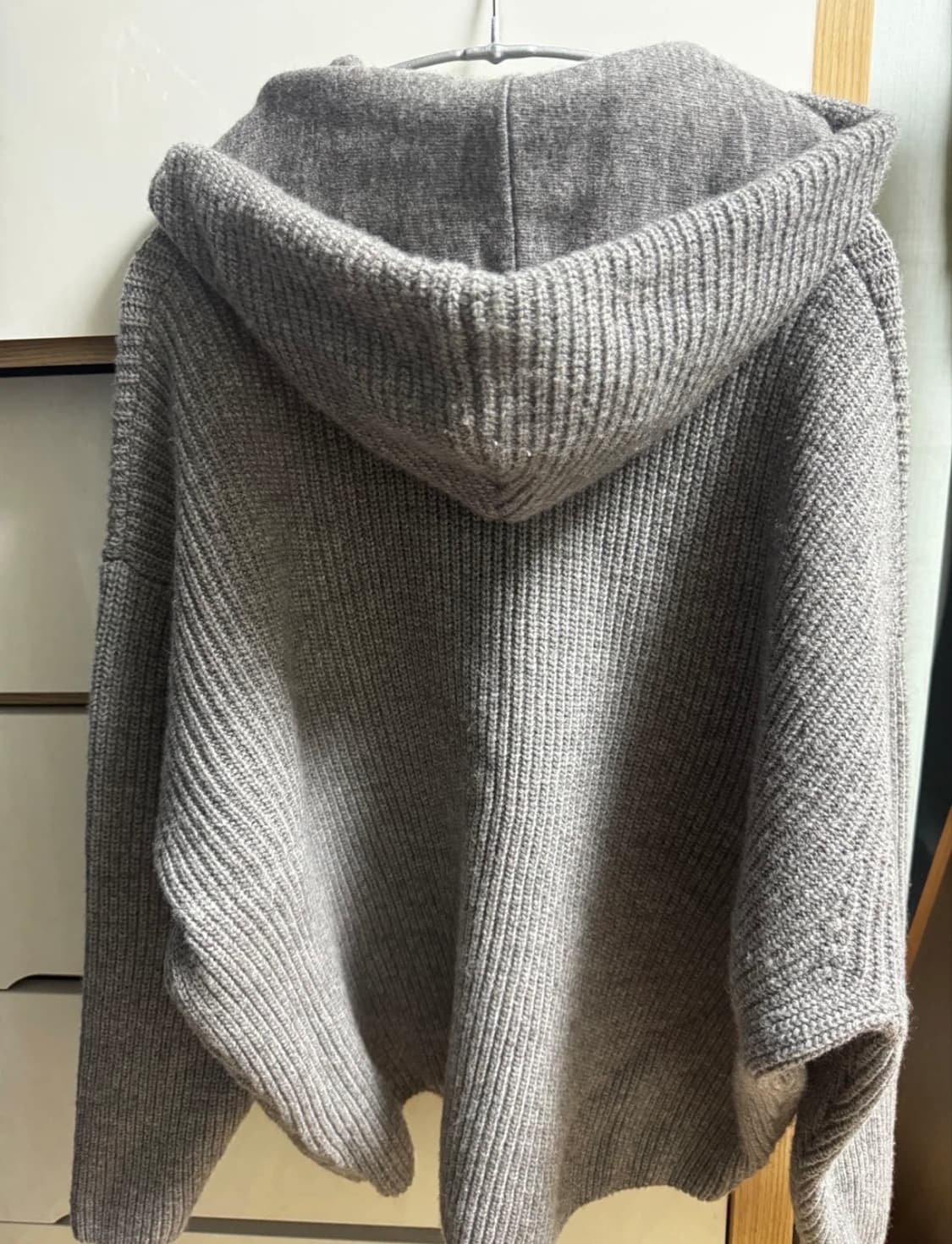 (M) ZARA 자라 울 니트 후드 상품이미지4