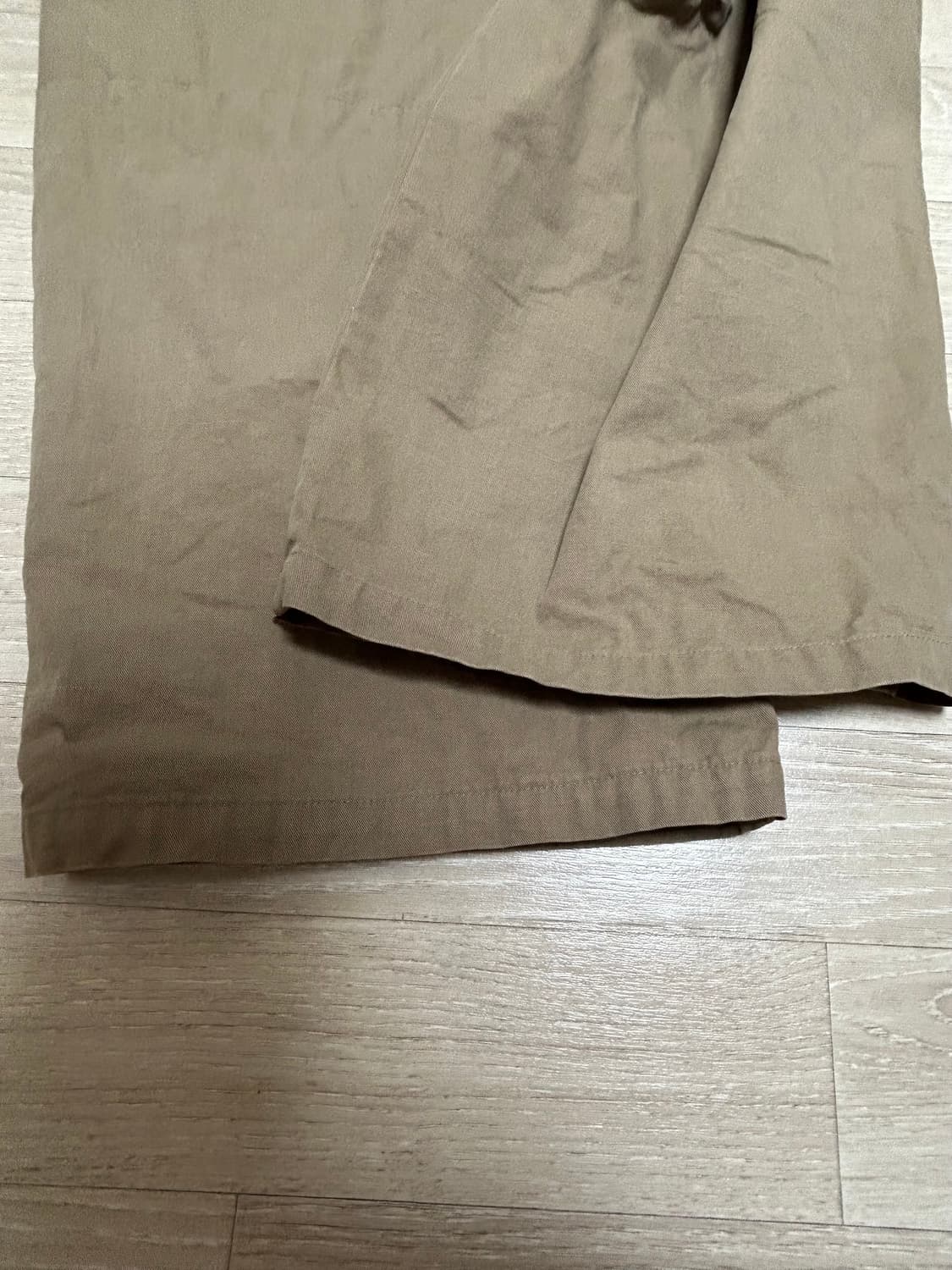 (5, XL) 해칭룸 와이드 커브 트라우저 베이지 치노팬츠 상품이미지9