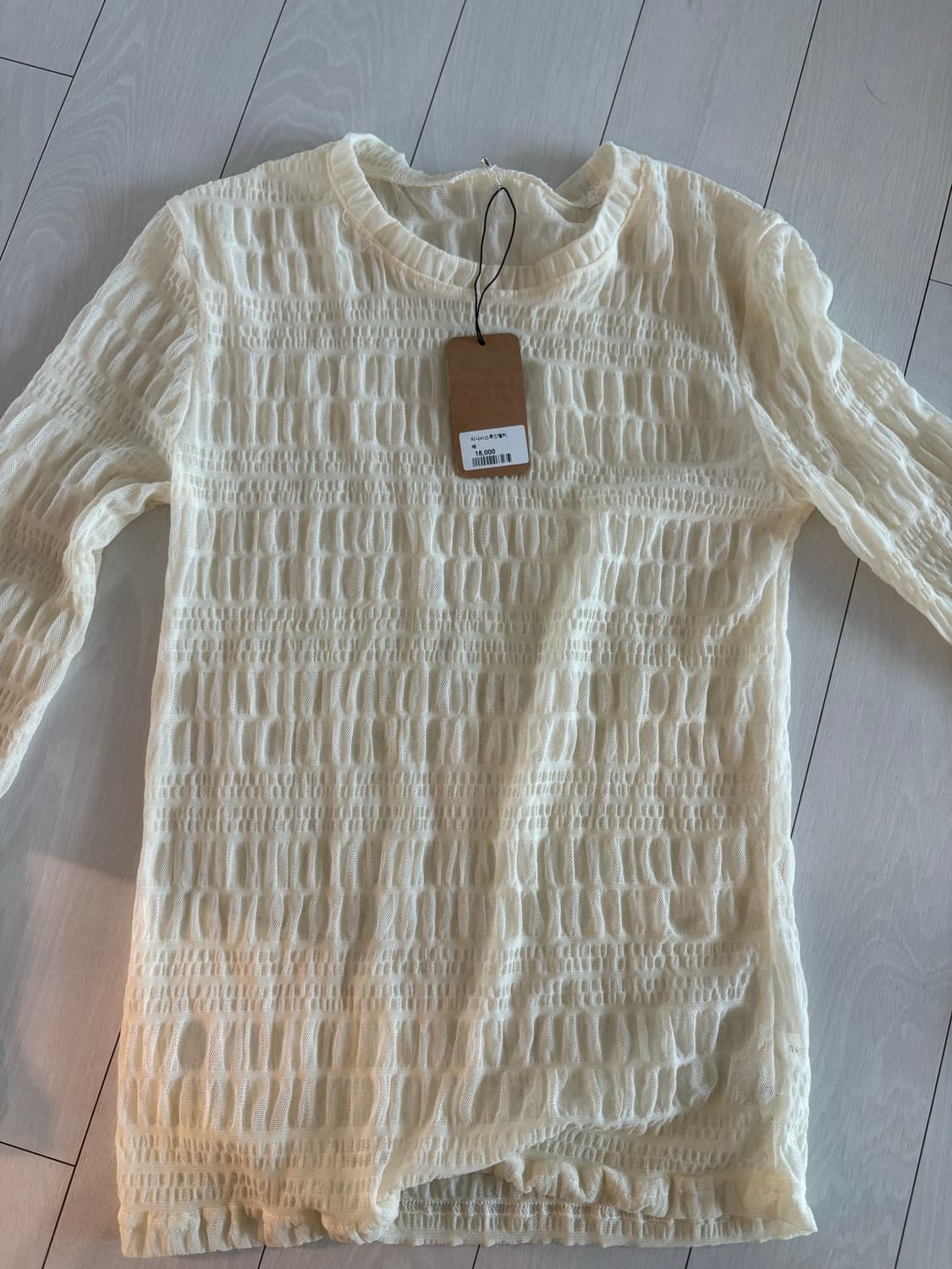 지니시스루 긴팔티 노브랜드 빈티지 셀렉제품 레이어드 긴팔티 상품이미지1