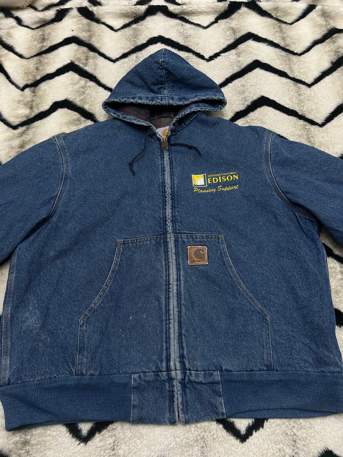 [L]칼하트USA J08Dst 데님 액티브 자켓 상품이미지3