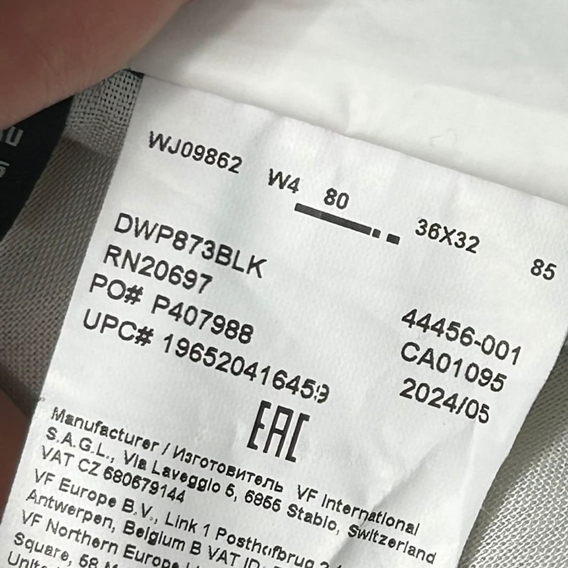 디키즈 874 오리지널핏 블랙 팬츠 36X32 상품이미지7
