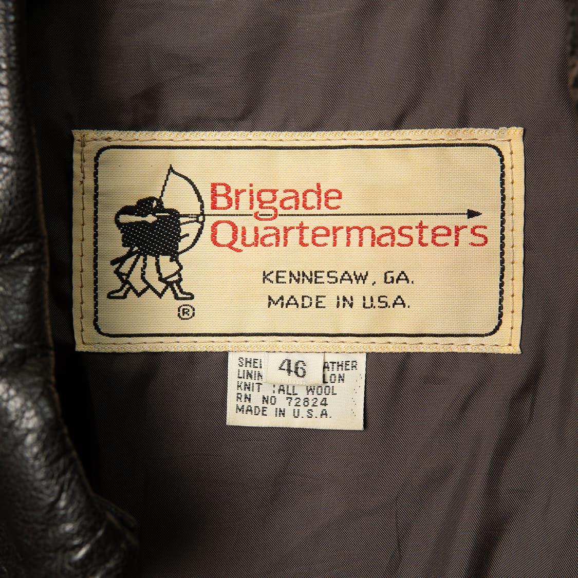 [115] 70s Brigade 고트스킨 A-2 레더 플라이트 자켓  상품이미지7