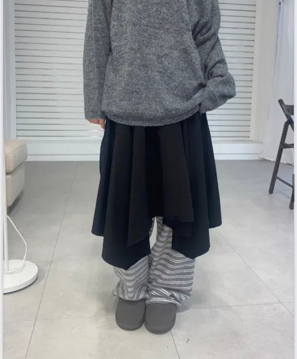 나의나인 이즈이즈 floor sk 레이어드 스커트 상품이미지1