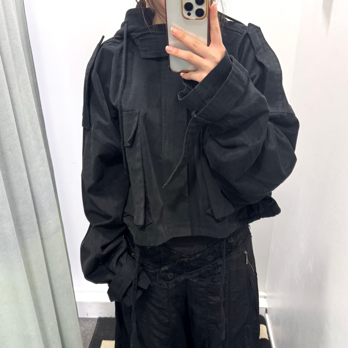 Top notch 블랙 숏 자켓 상품이미지3