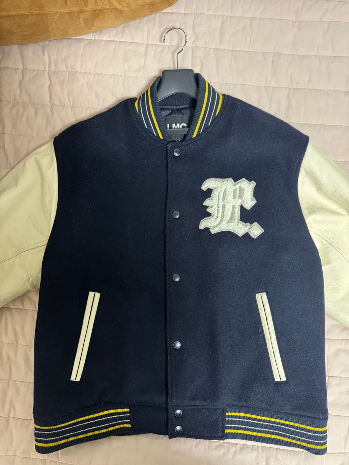 LMC ANGEL WOOL VARSITY JACKET navy 상품이미지2