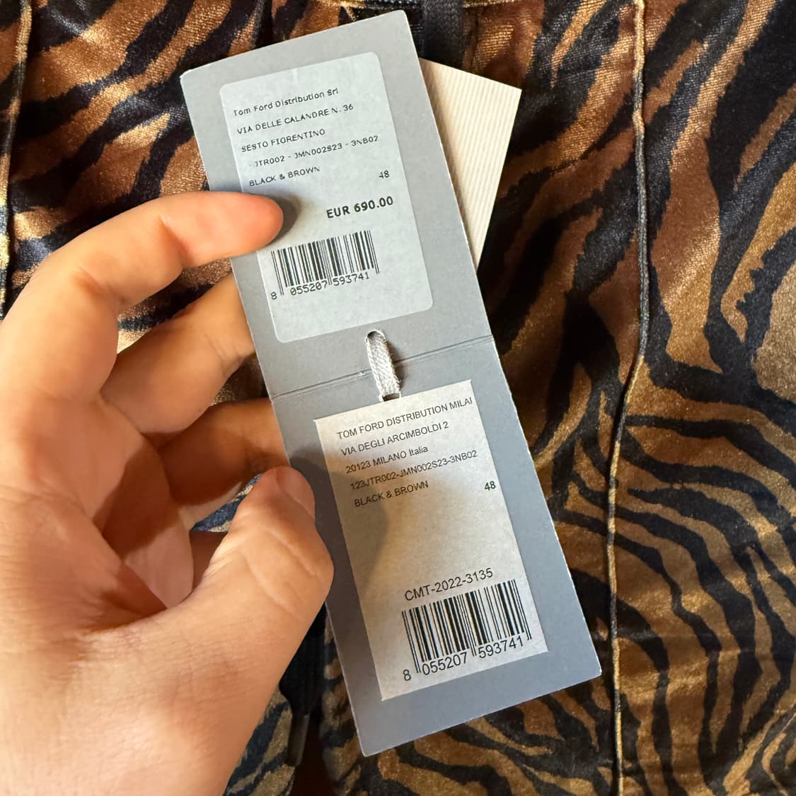 톰포드 애니멀 프린트 반바지 판매 합니다(새상품) 상품이미지3