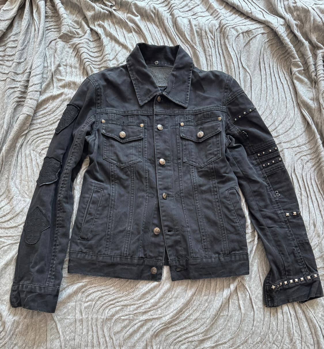“Midas” stud denim jacket 상품이미지1