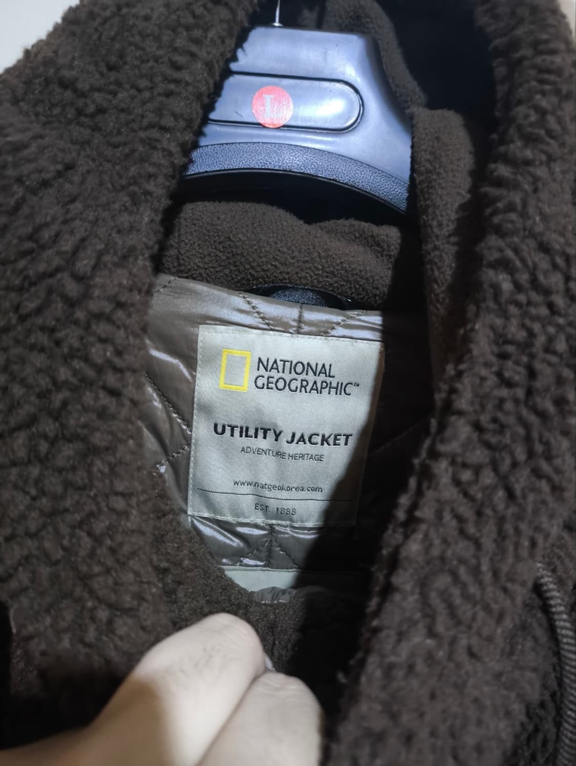 XL 내셔널지오그래픽 뽀글이 야상 플리스점퍼 상품이미지2