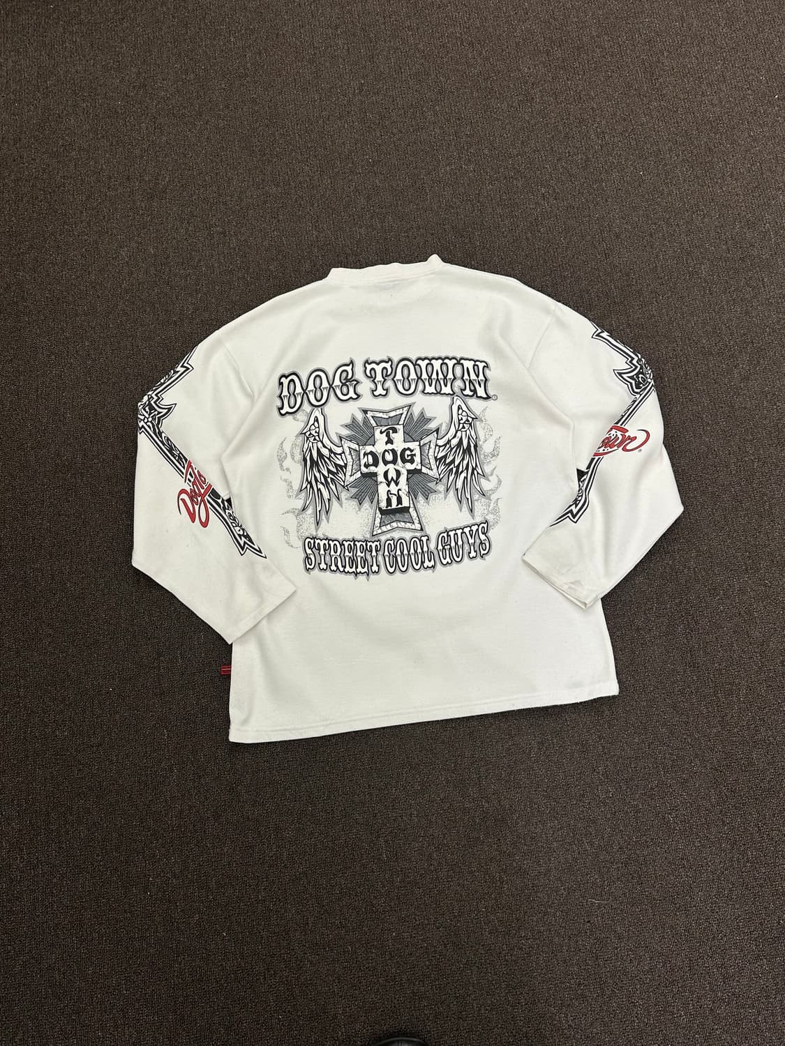 OS)DogTown 빈티지 그래픽 화이트 긴팔 상품이미지8