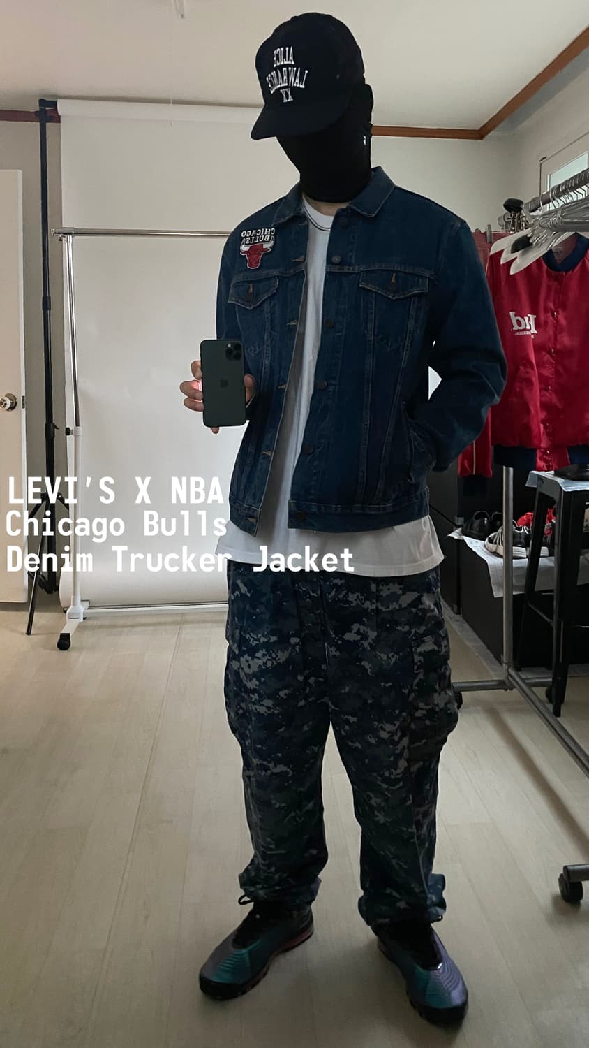 리바이스 X NBA 시카고불스 데님 트러커 자켓 상품이미지7