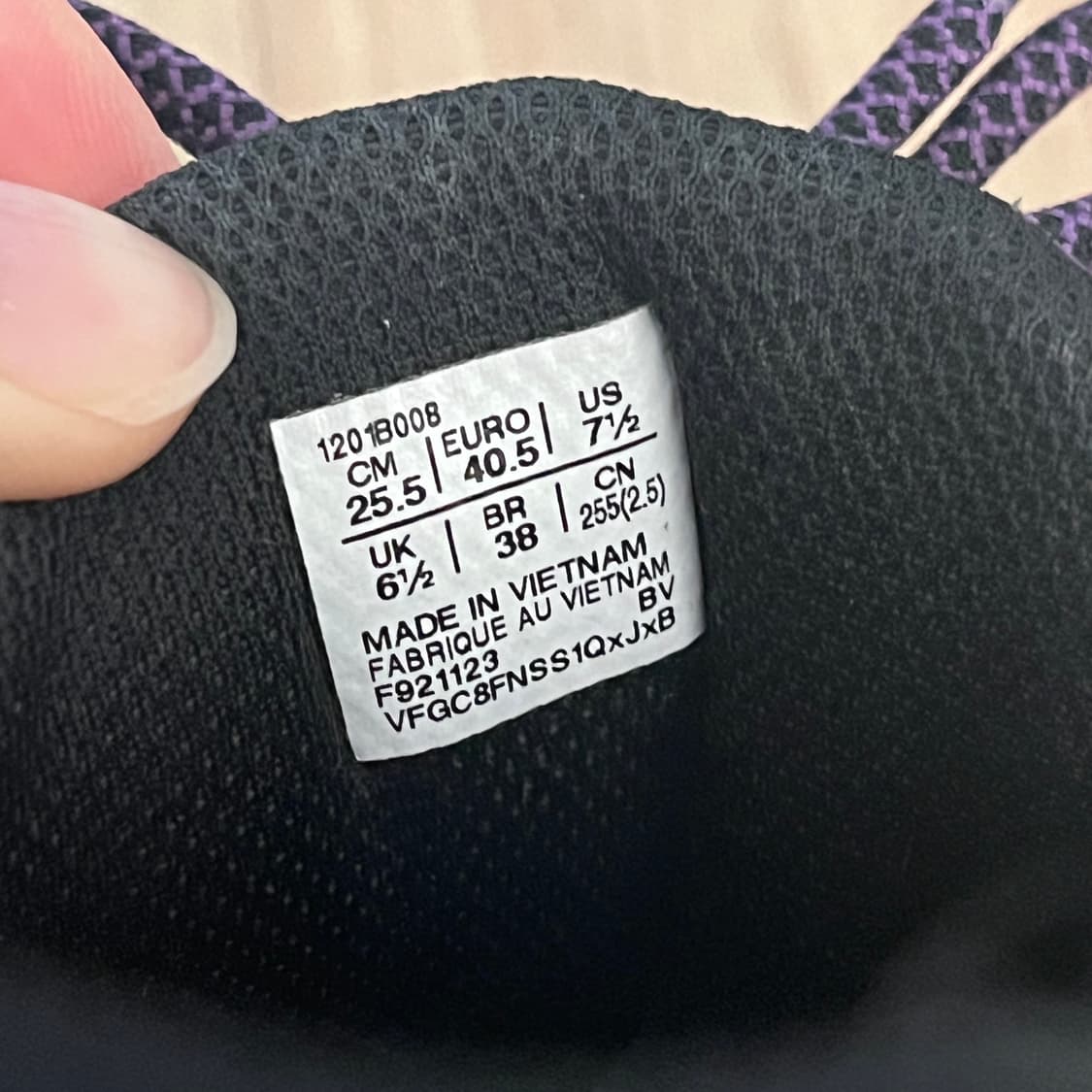 아식스 니들스 젤 NYC 블랙 퍼플 255 상품이미지4