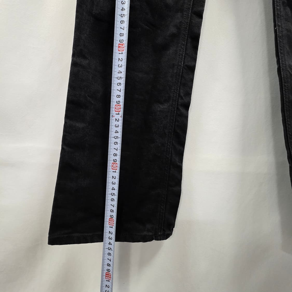 1125 LMOOD 빈티지 블랙 팬츠 48  매트 워싱 데님  데일리 상품이미지4