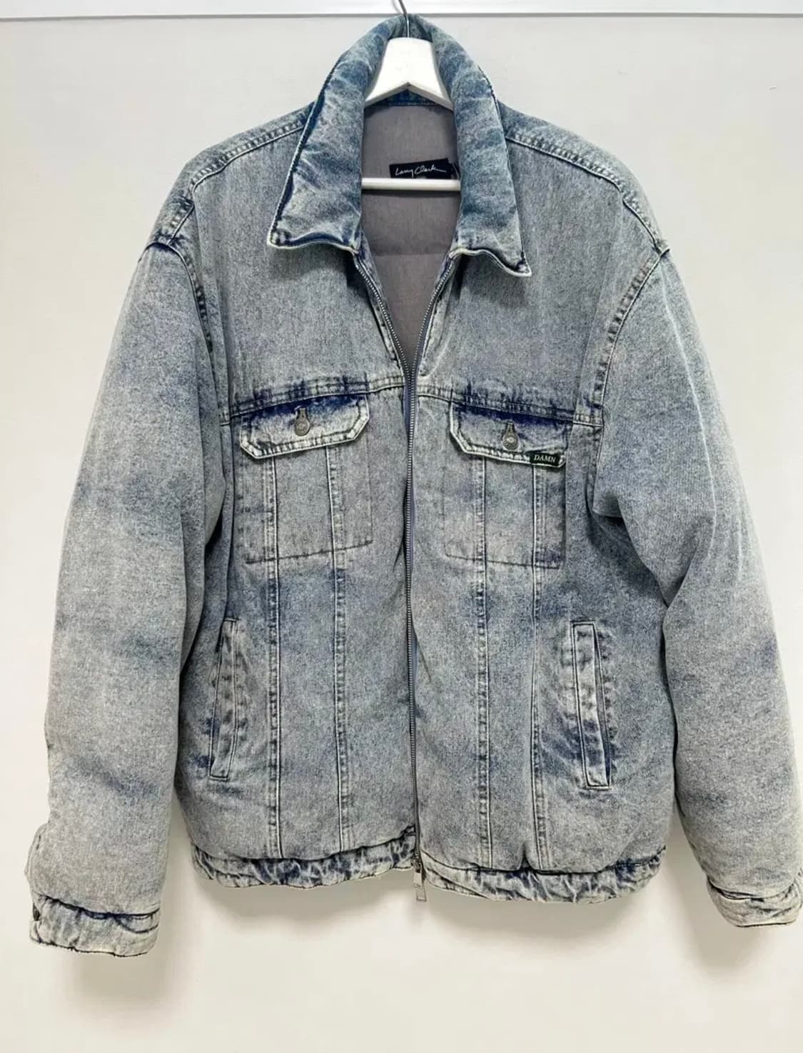 발렌시아가 맛 Lany Clark 데님 트러커 패딩 L -XL 상품이미지1