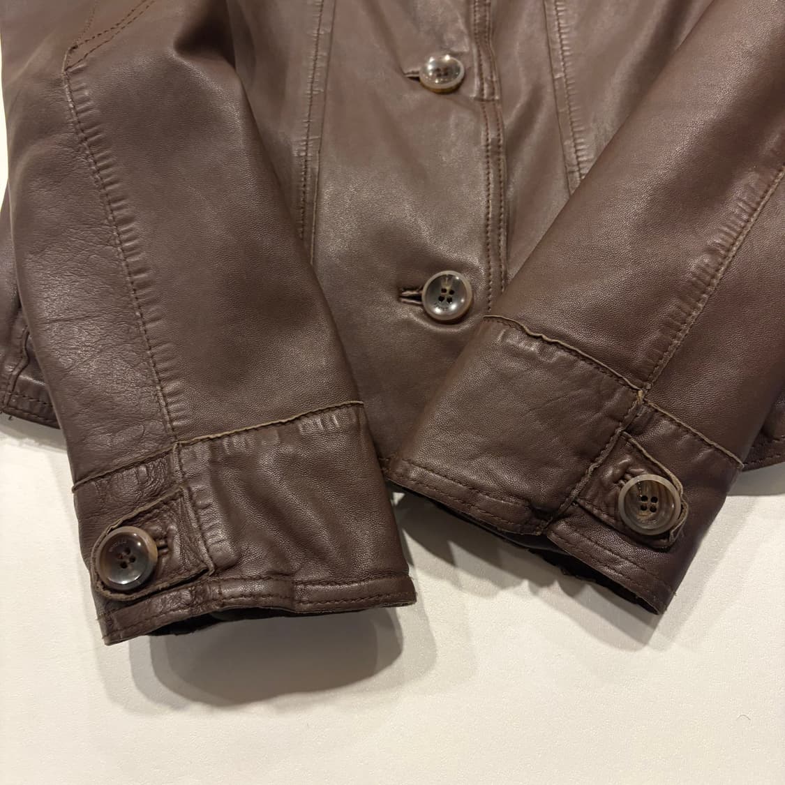 SYSTEM 시스템 브라운 양가죽 여성 자켓 D169 상품이미지5