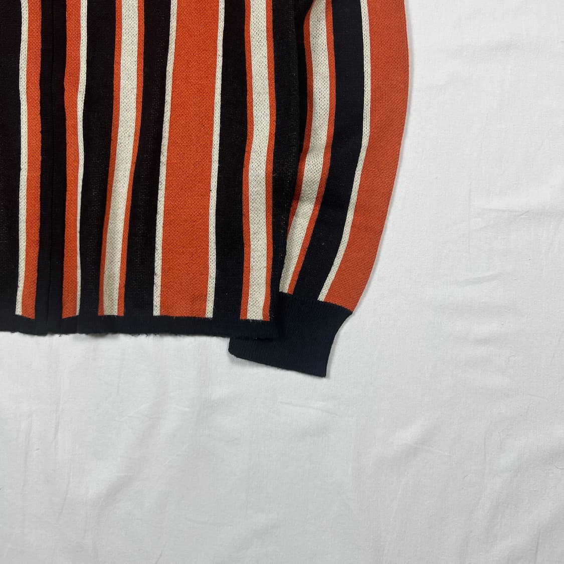 히스테릭글래머 666 로고 스트라이프 브이넥 니트 집업 상품이미지4