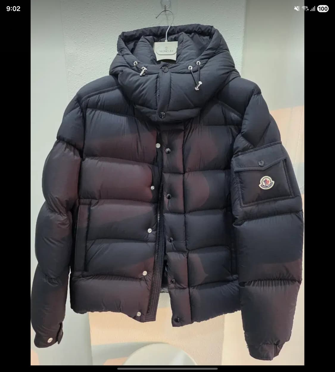 몽클레어 마야 70 후드 쇼트 다운 자켓 블랙 (25fw) 4사이즈 상품이미지1