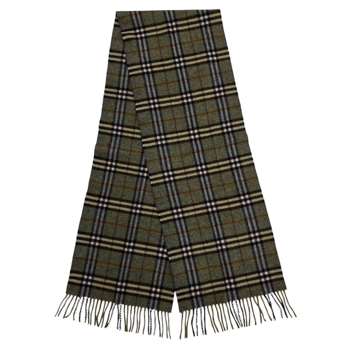 버버리 그린 노바체크 램스울 머플러 상품이미지4