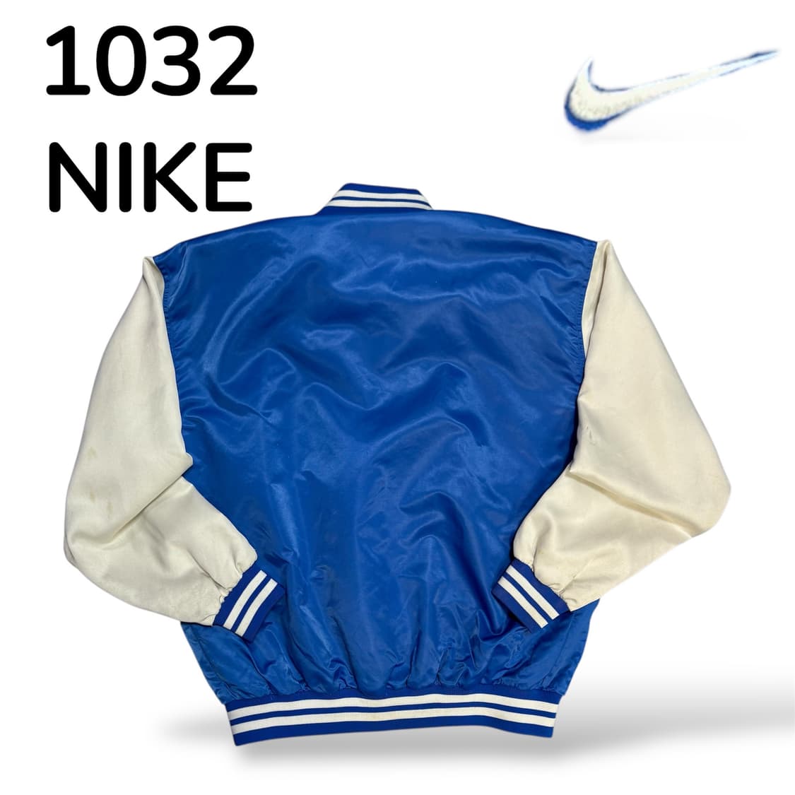 나이키 올드스쿨 스우시 블루 바시티 자켓 L 상품이미지3