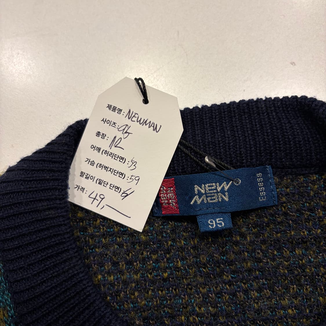 [95] NEWMAN 빈티지 패턴 니트 스웨터 D323 상품이미지4