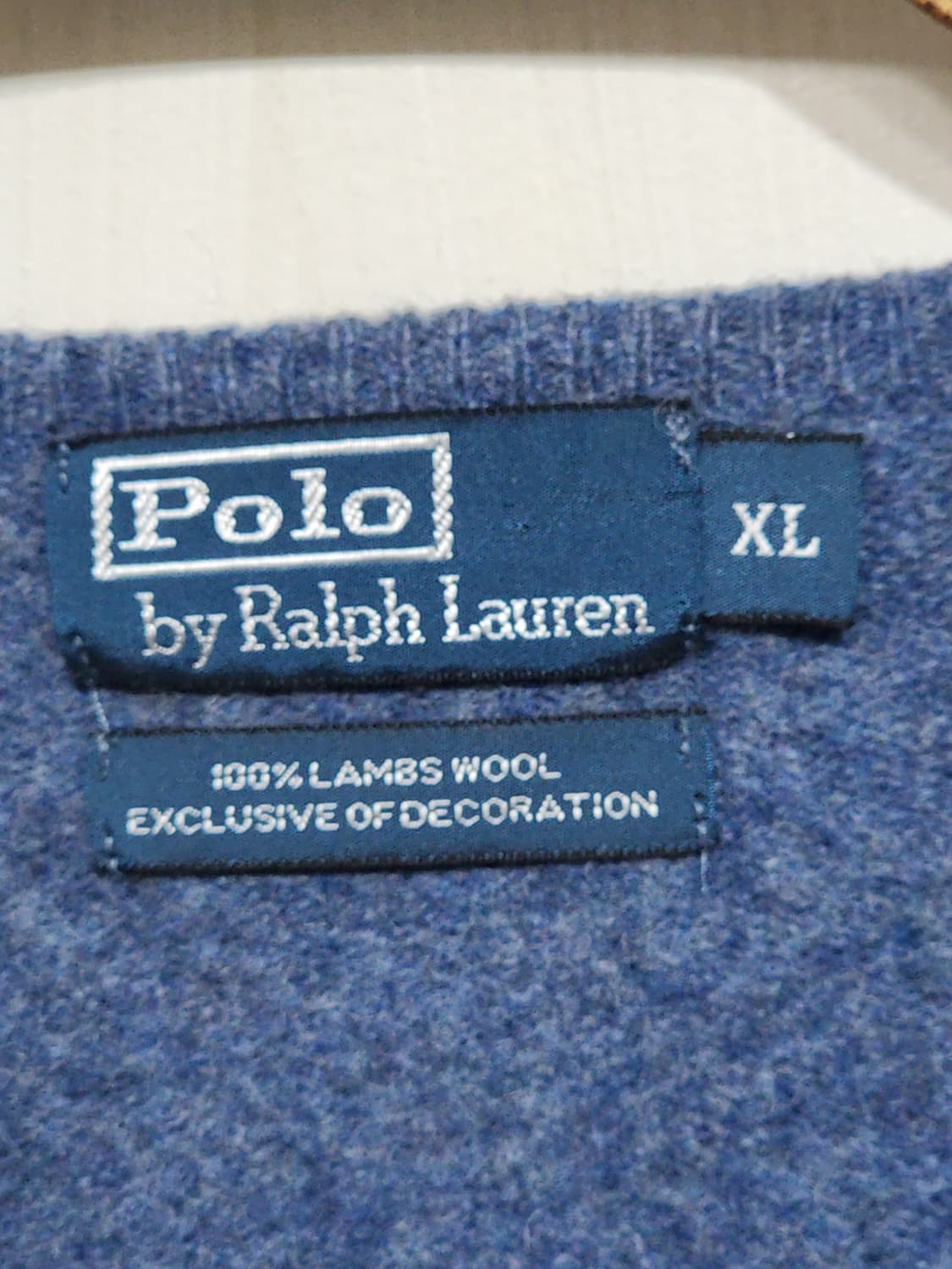 (L) 랄프로렌 폴로 램스울 니트 브이넥 스웨터 캐주얼  상품이미지3