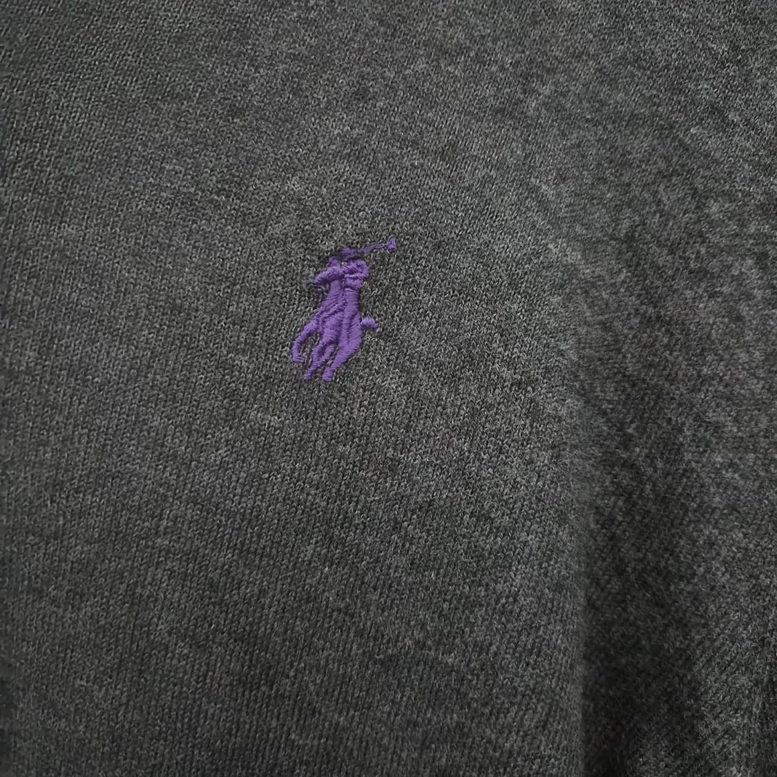 폴로 랄프로렌 V넥 니트 그레이 남성 L 상품이미지2