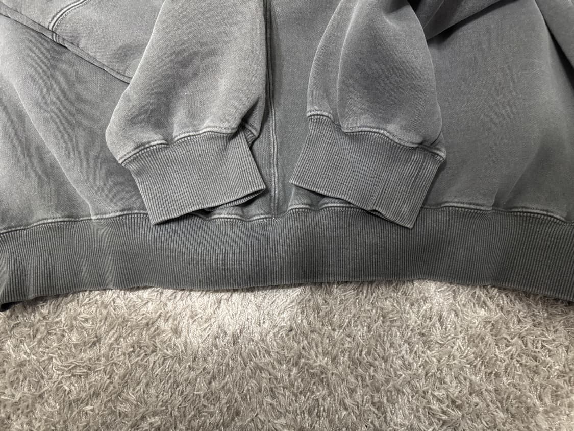 [XL] 아이앱 스튜디오 블록 피그먼트 후드 블랙 상품이미지7