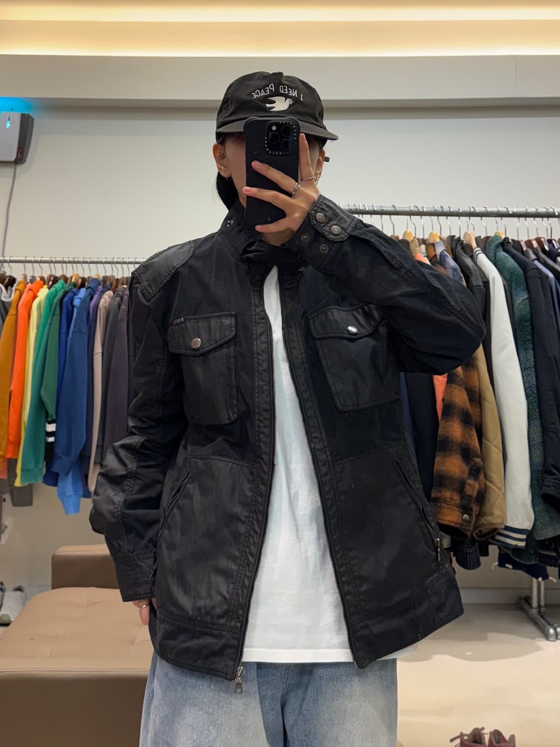 게스 코티드 바이커 자켓 상품이미지9