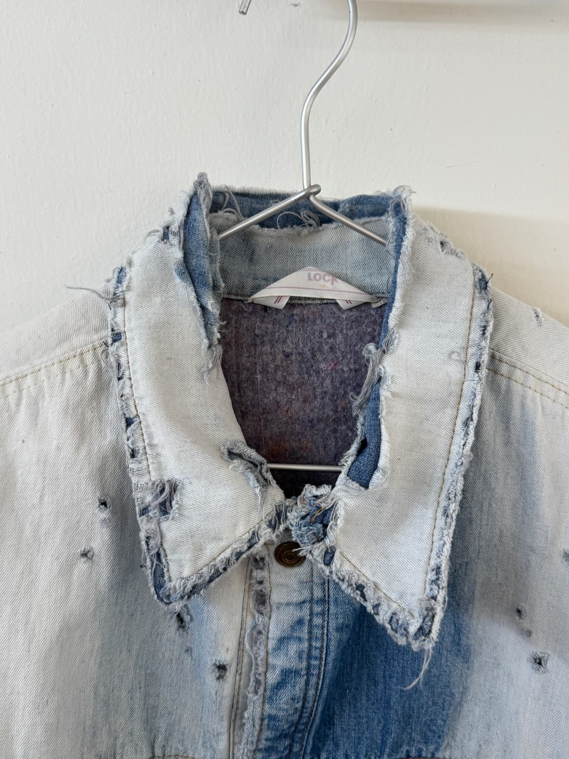 70-80s shn bleached denim work jacket 상품이미지5