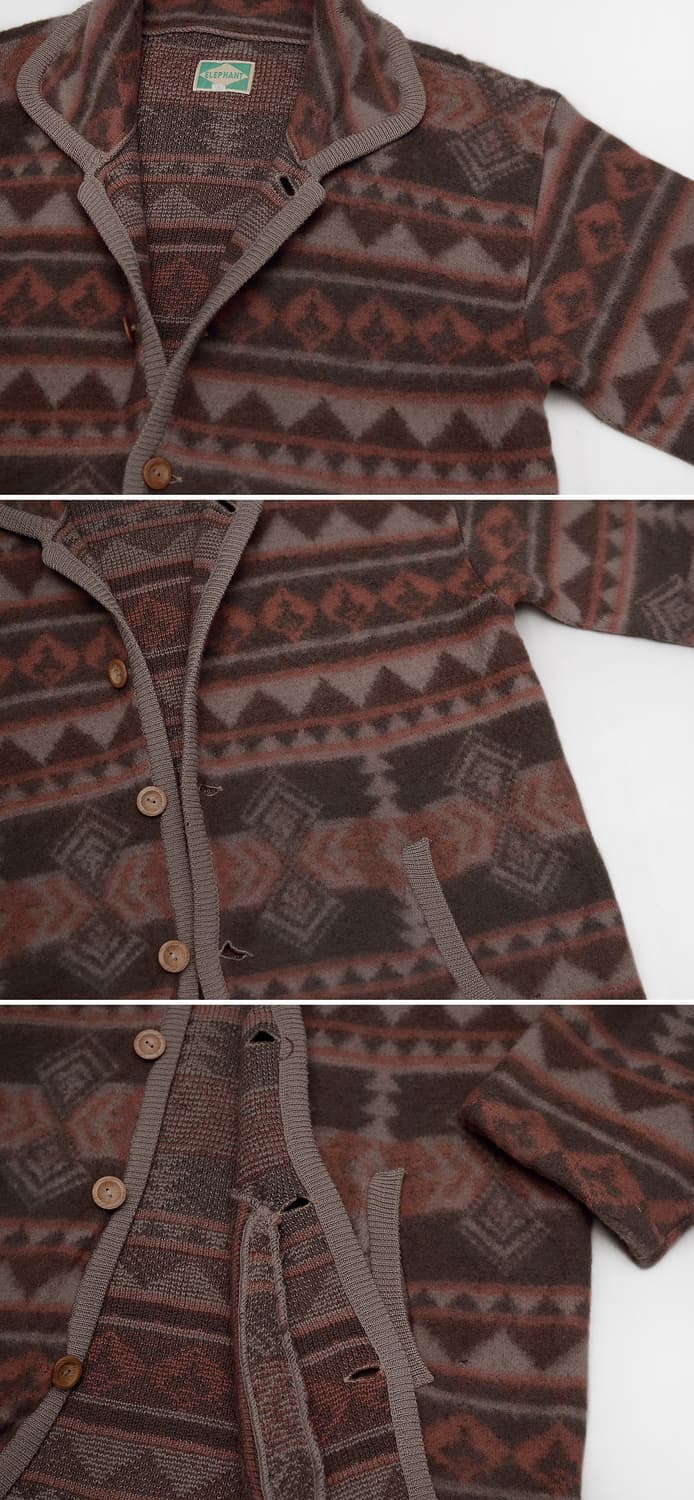 엘레펀트 재팬 나바호패턴 울블랑킷 우드버튼 자켓 (100-105) 상품이미지8