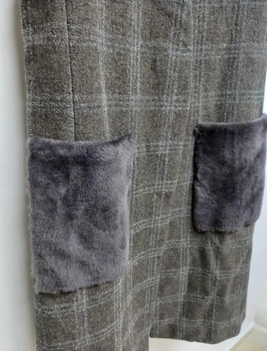 새 르베이지 춘추동 트위드 롱 베스트 55.66 상품이미지5