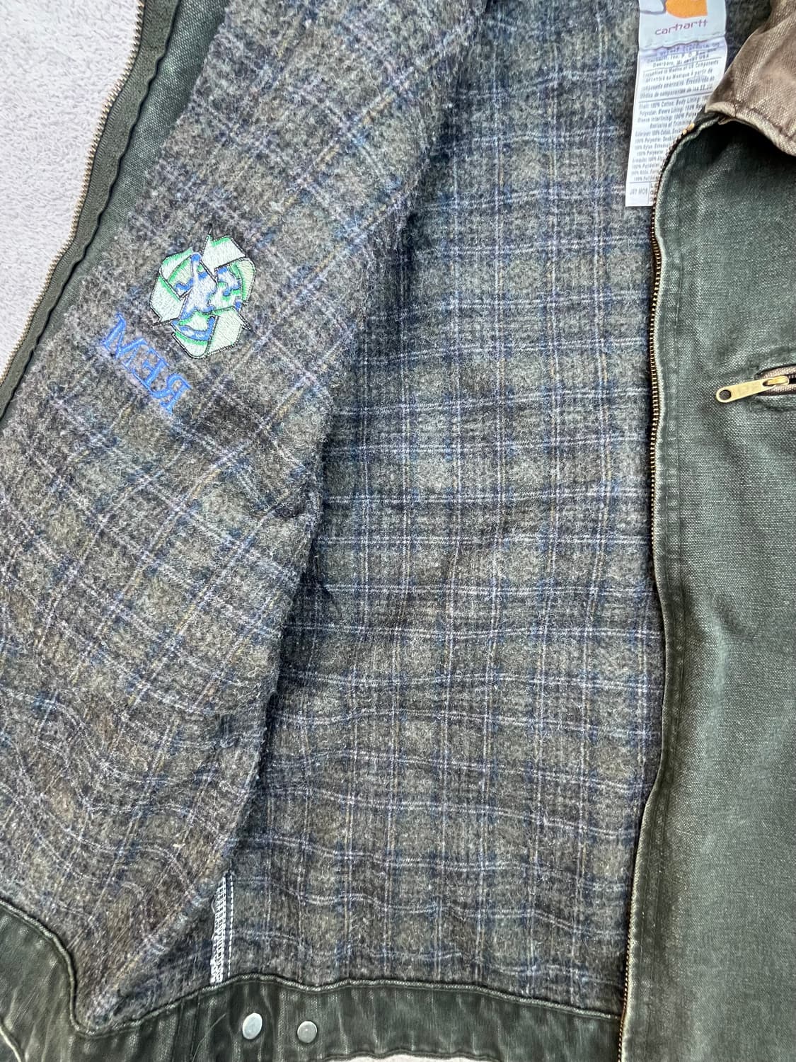 Carhartt Detroit jacket j97 Moss green 상품이미지4