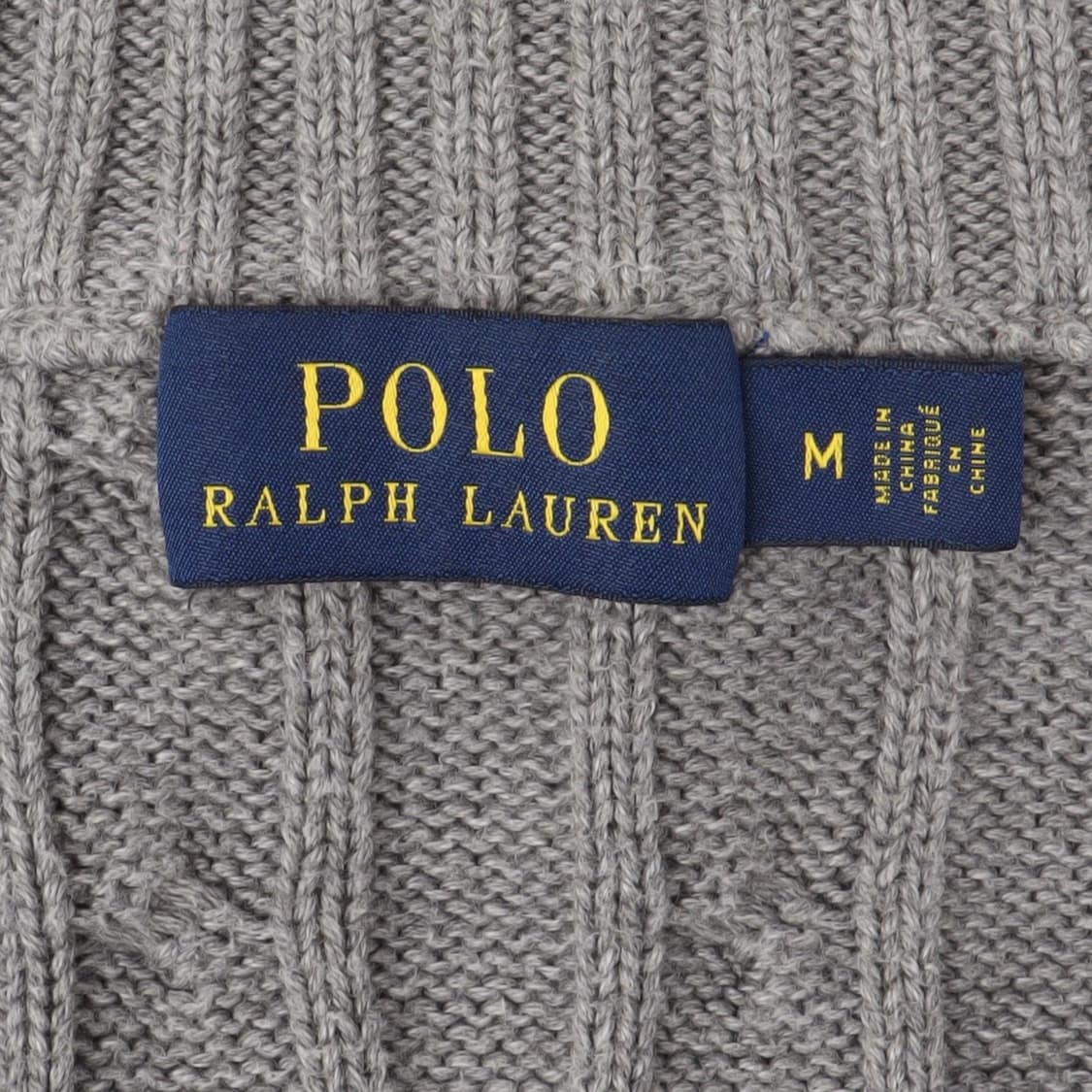 폴로 랄프로렌 그레이 케이블 니트 집업 가디건 상품이미지8