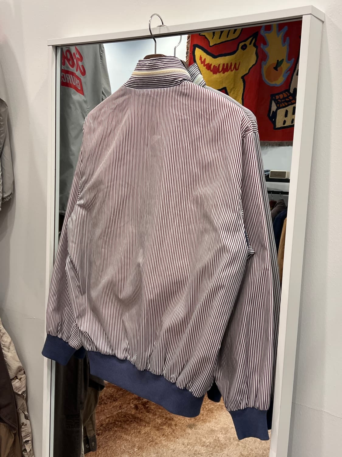 90s Lacoste 라코스테 스트라이프 블루종 자켓 상품이미지7
